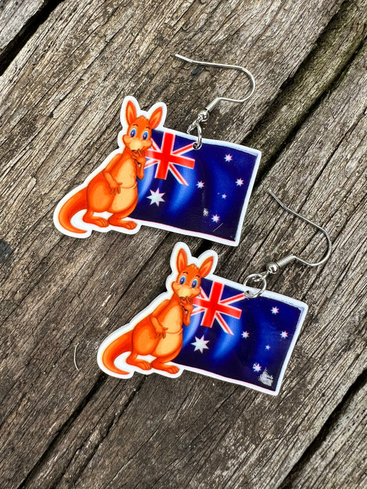 Australia Day Joey Earrings
