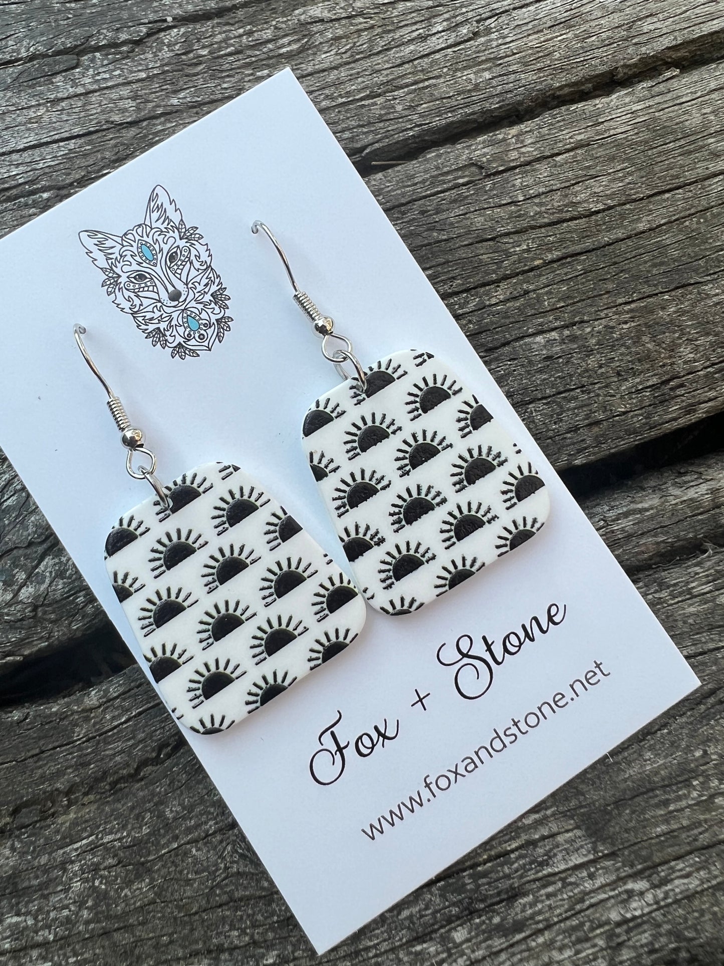 Rising Sun Monochrome Earrings