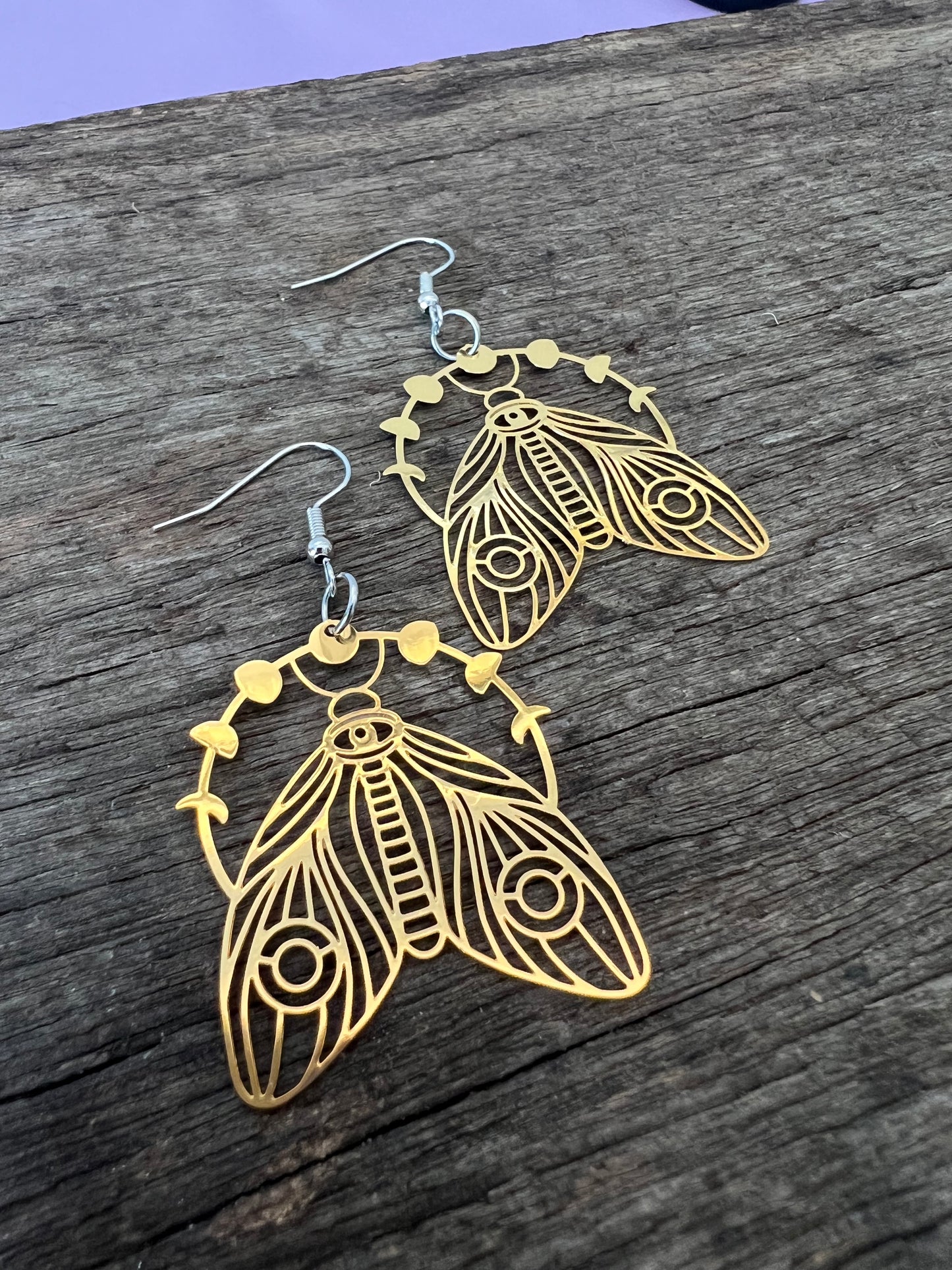 Shinny Gold Aurora Filigree Earrings