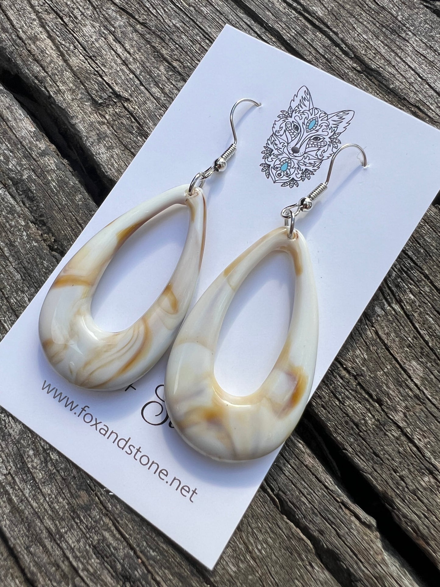 Swirl Oval Teardrop Dangles