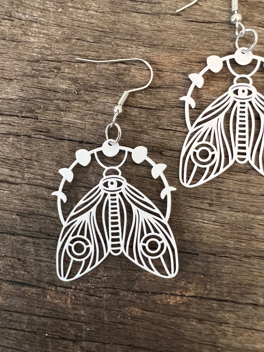White Aurora Filigree Earrings