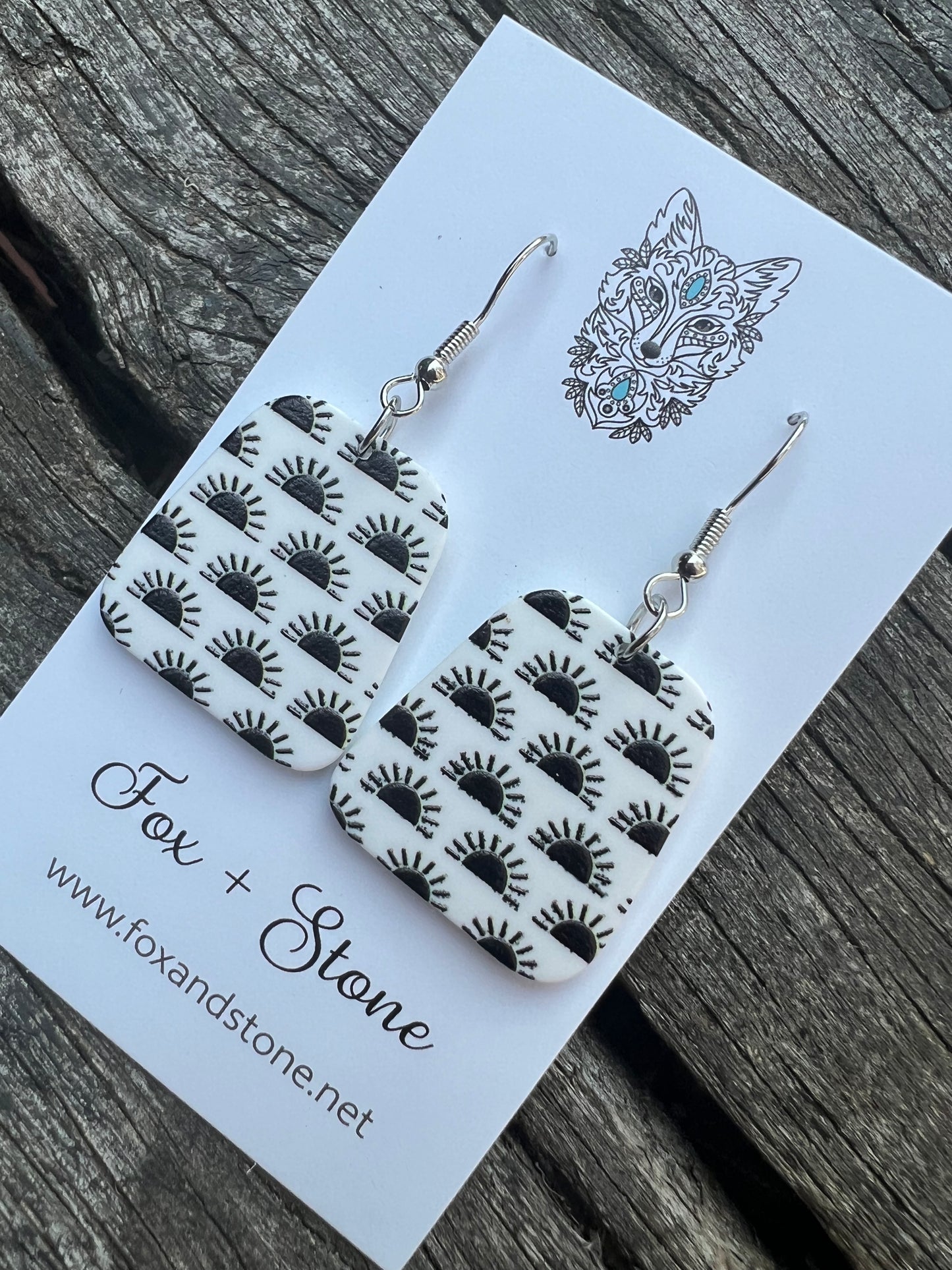 Rising Sun Monochrome Earrings