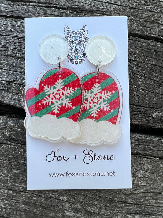 Keep Warm Christmas Earrings
