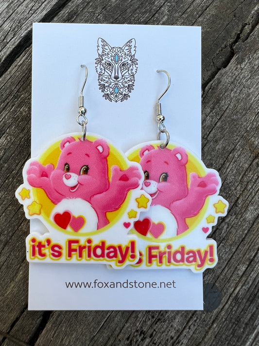 Its Friday Care Day Earrings