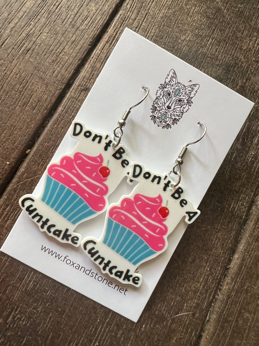 Dont Be Naughty Word Earrings 😊