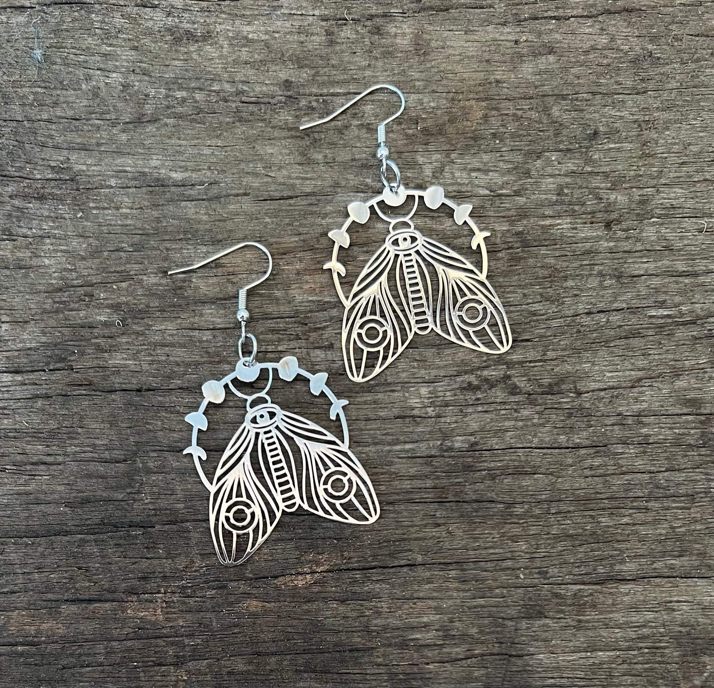 Shinny Silver Aurora Filigree Earrings
