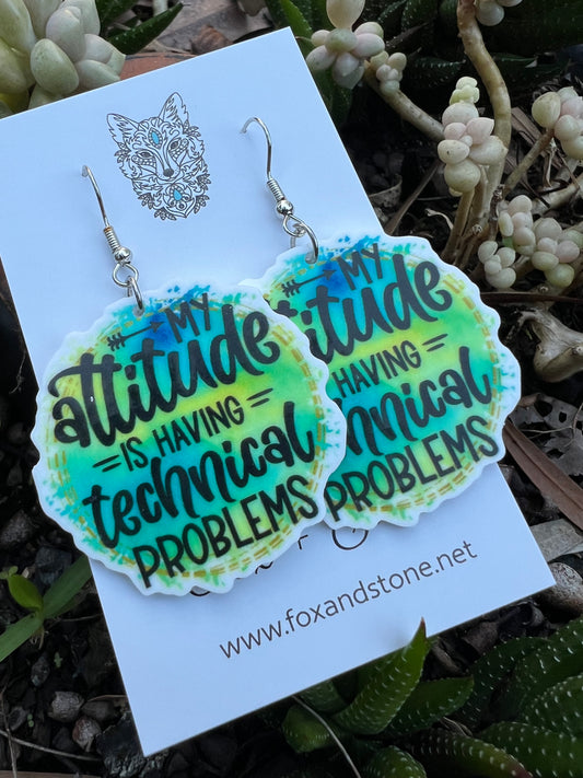 My Attitude Earrings
