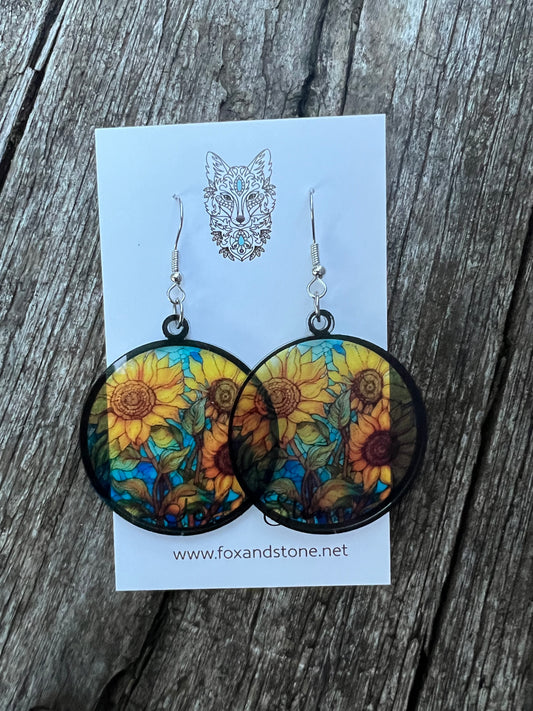 Esmerelda Faux Stained Glass Earrings