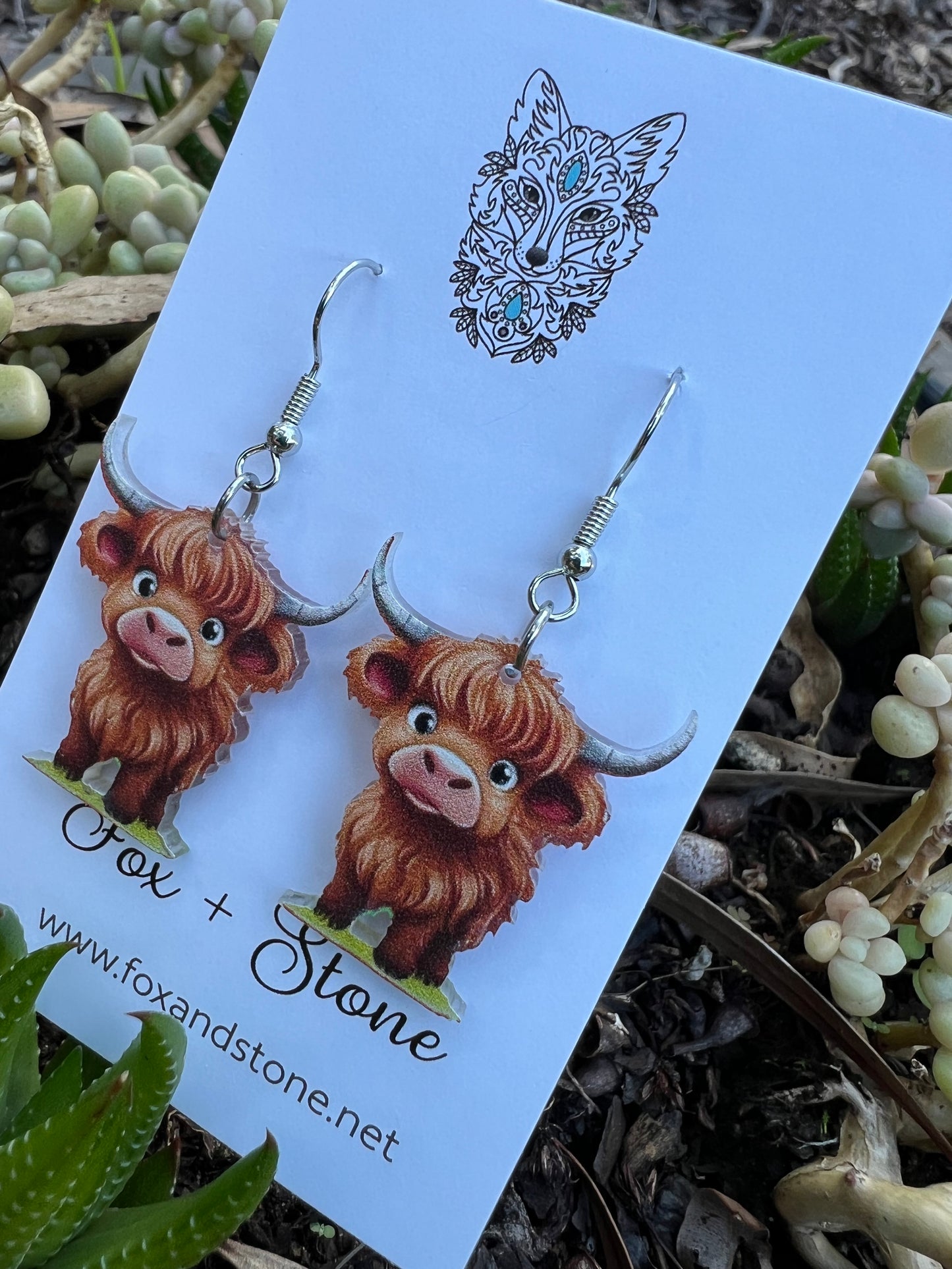 Adorable Highland Cow Earrings