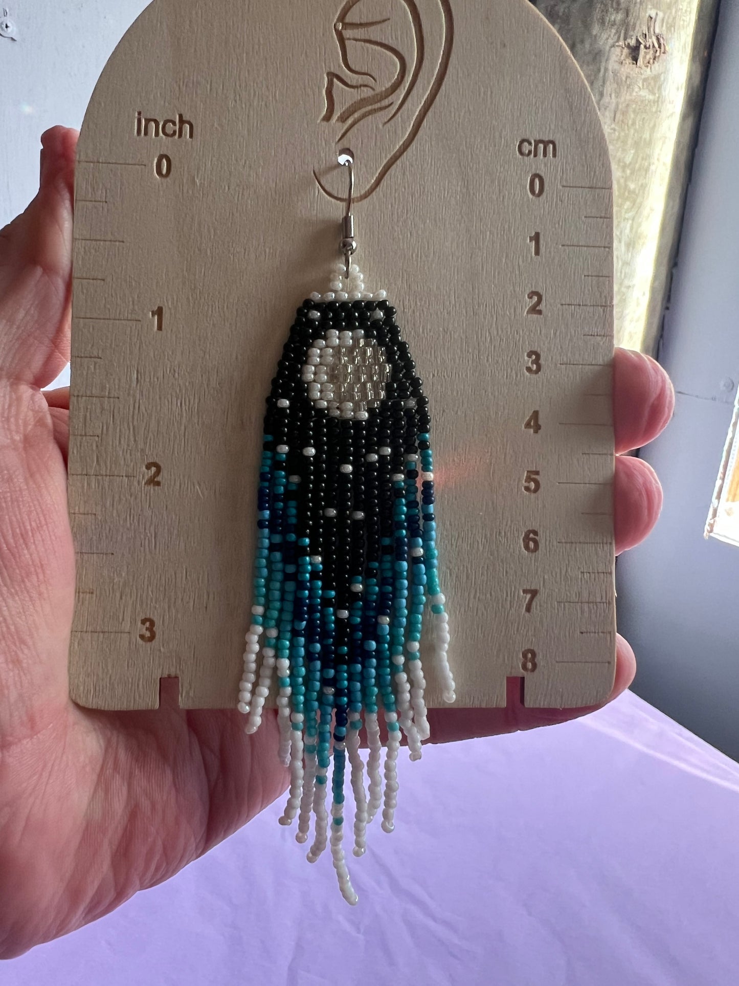 Night Sky Beaded Earrings