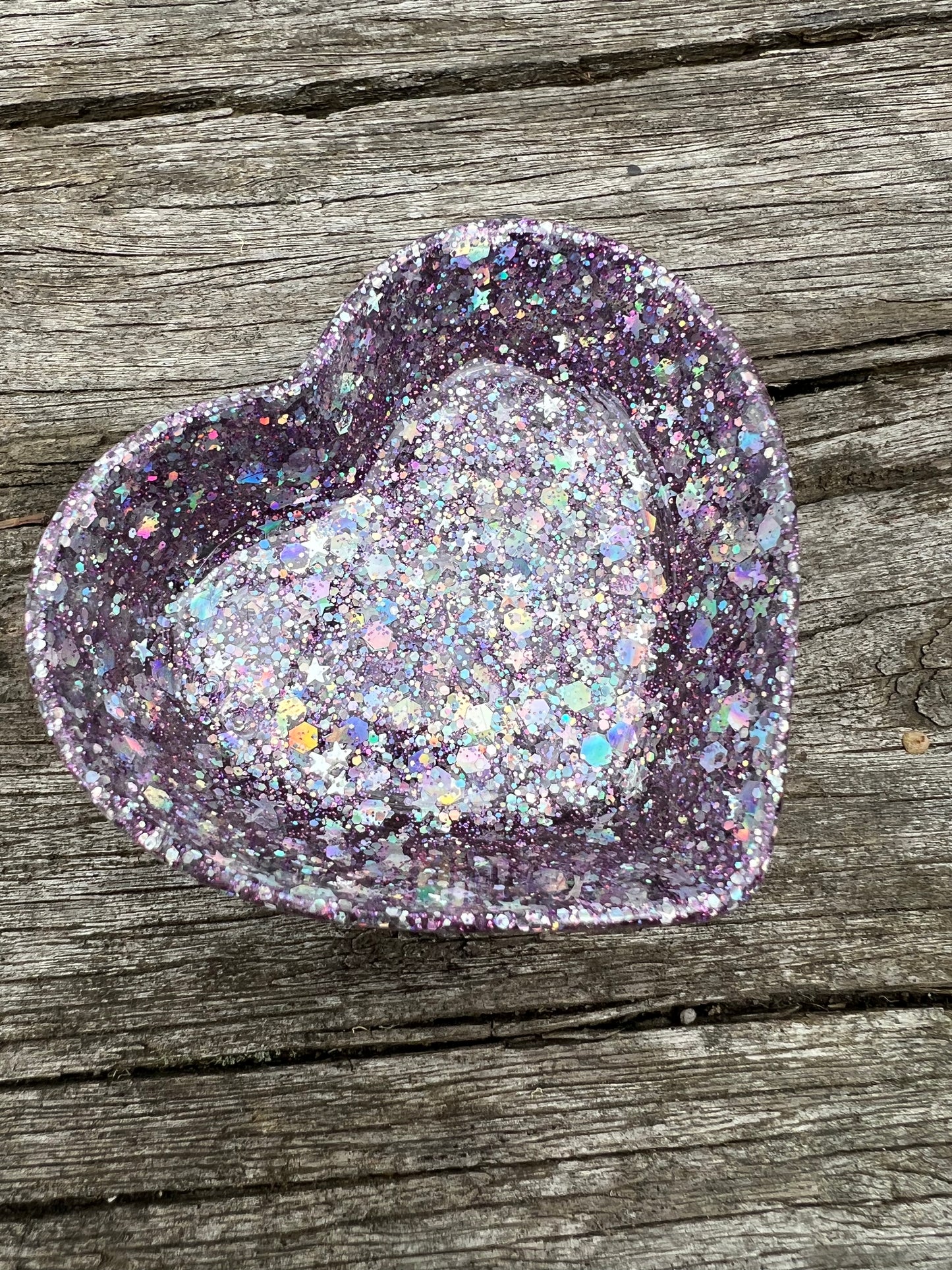 Beautiful Holographic Trinkets Heart