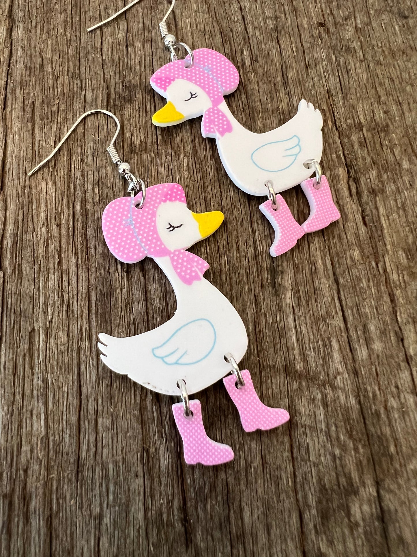 Gorgeous Goosey in Boots Earrings