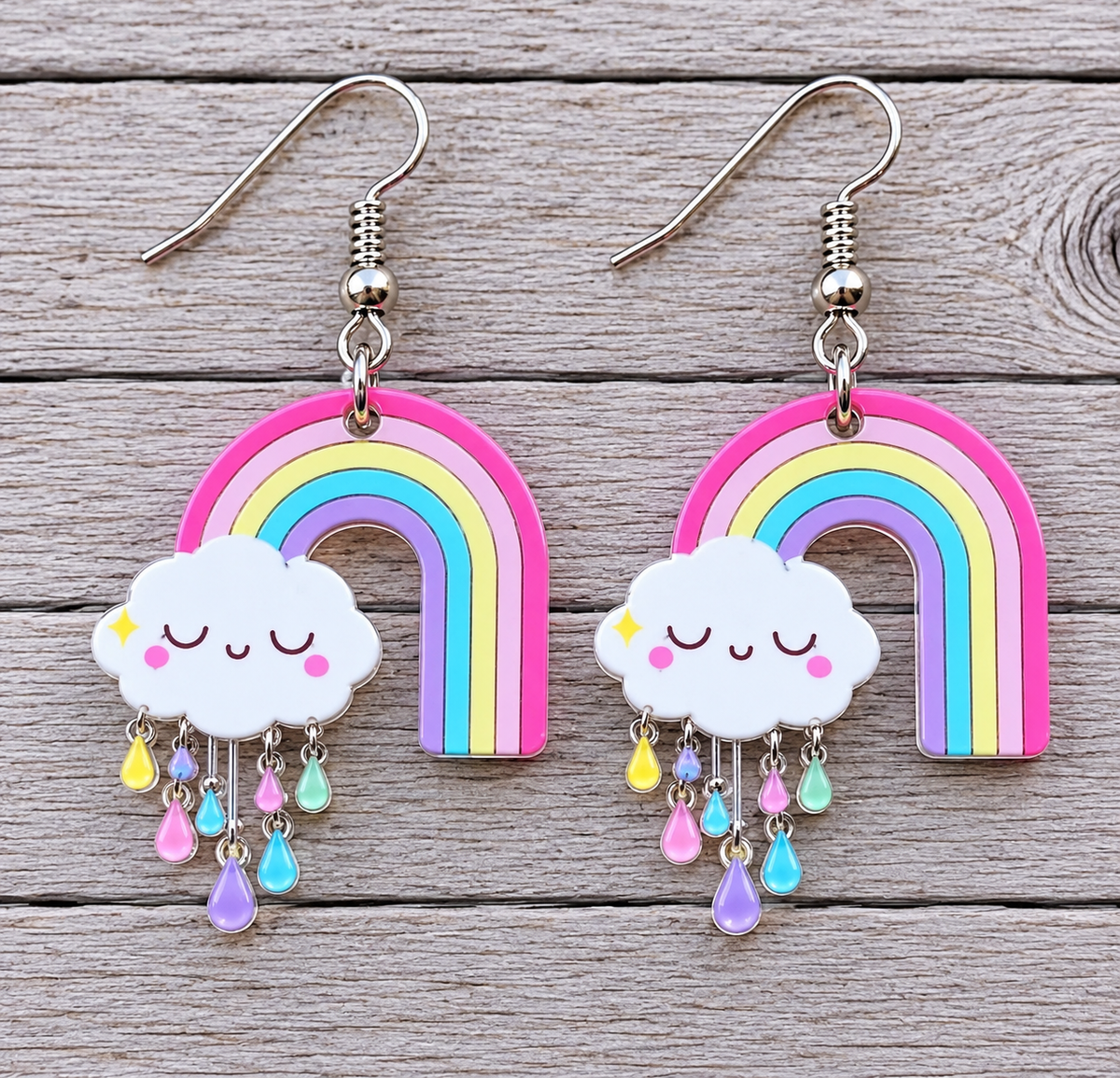 Rainy Day Rainbow Earrings