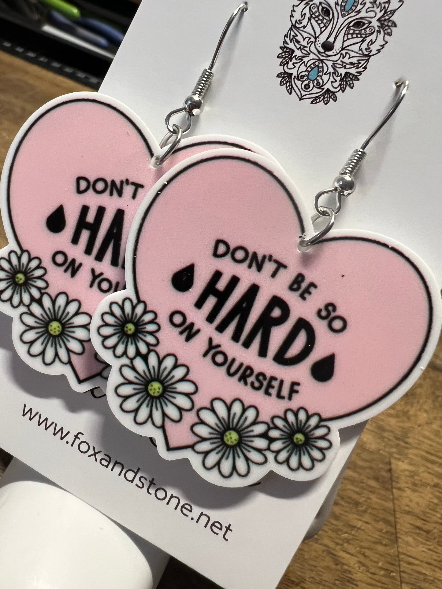 Dont Be So Hard On Yourself Earrings