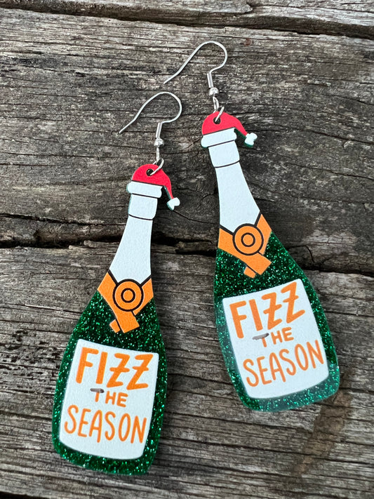 Fizz The Season Xmas Earrings