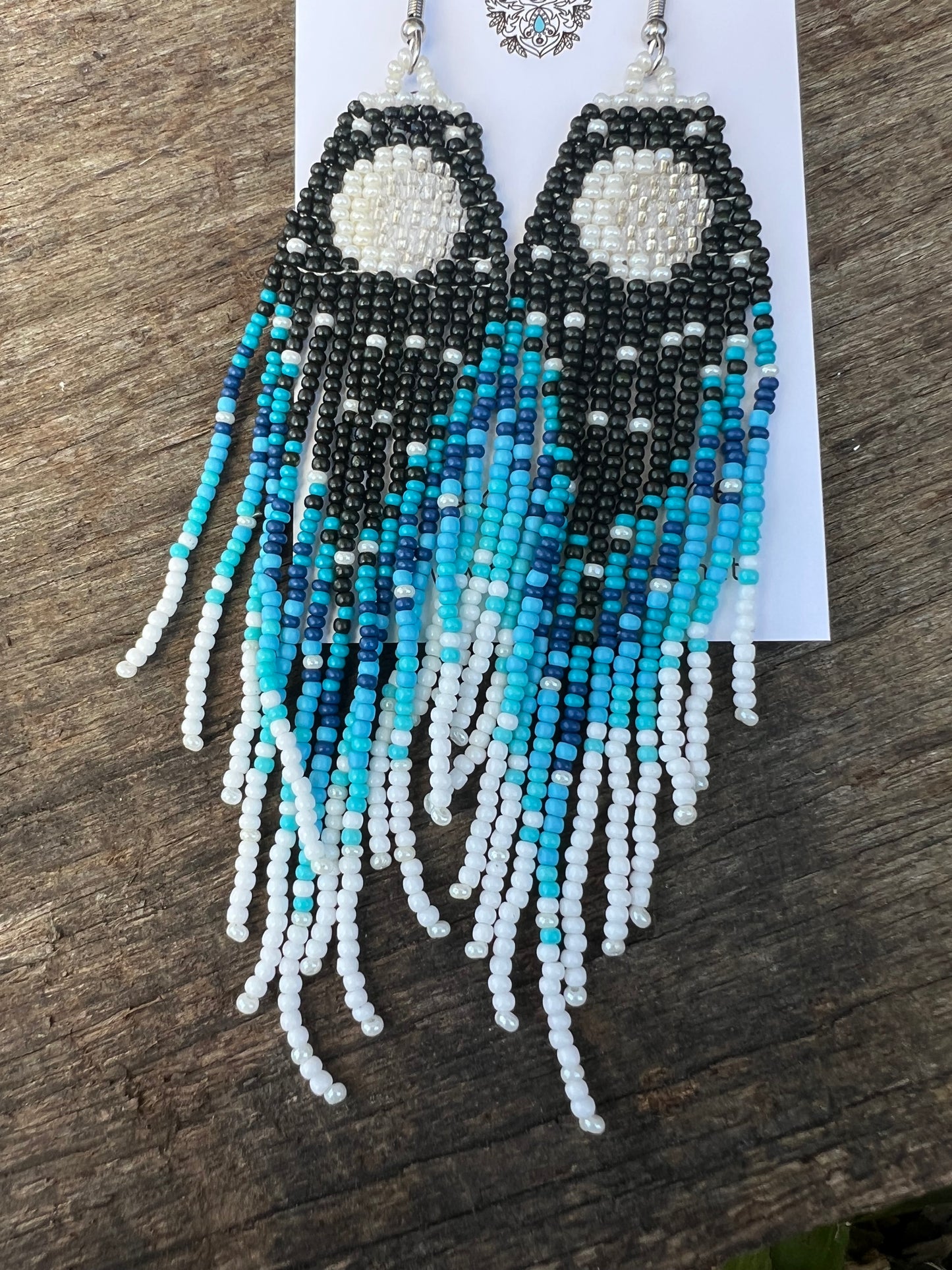 Night Sky Beaded Earrings