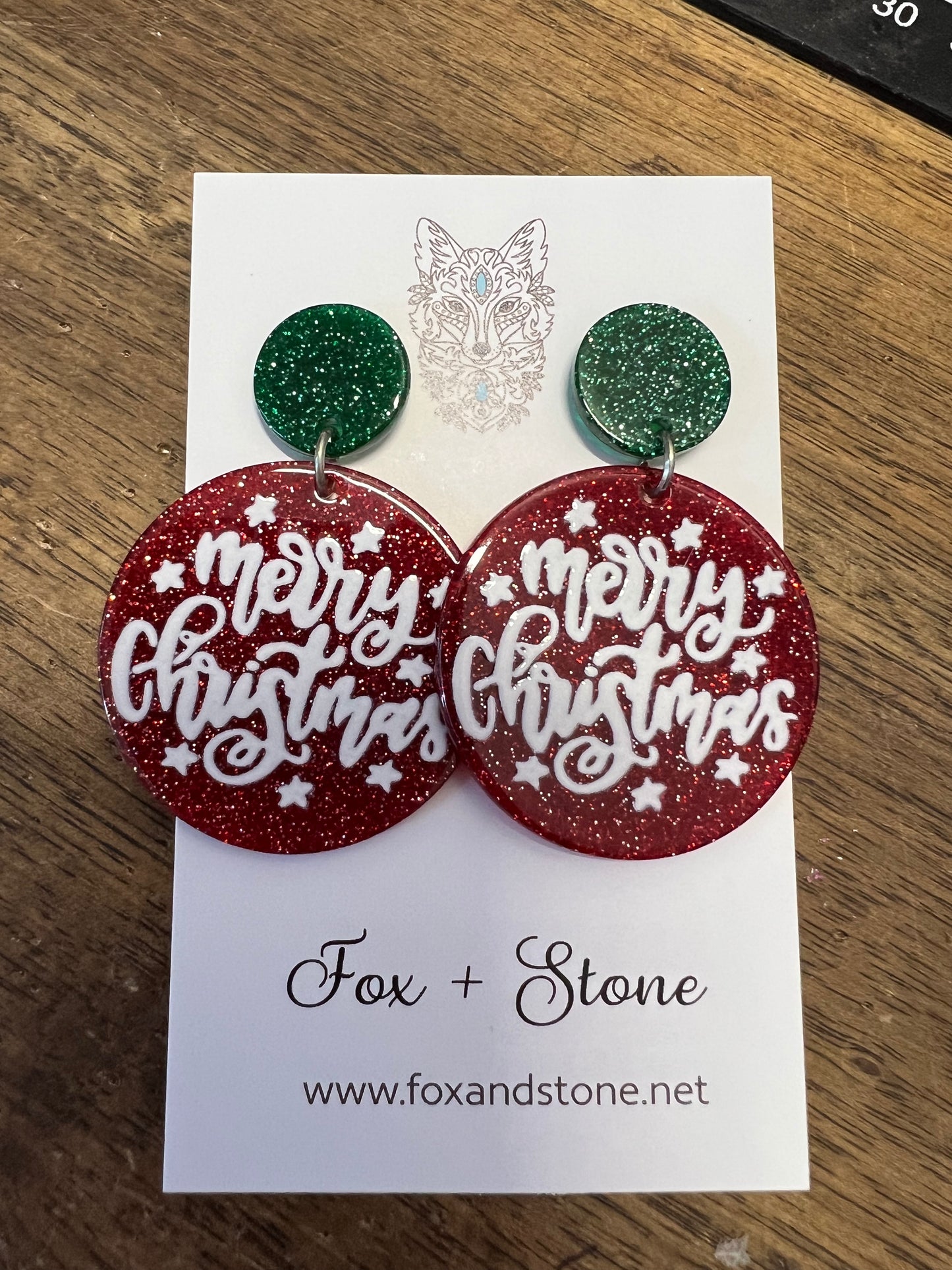 A Merry Christmas Bauble Earrings