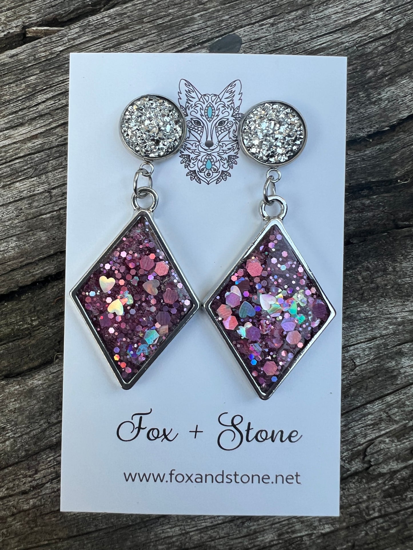 Gorgeous Glitter Stud Statement Earrings