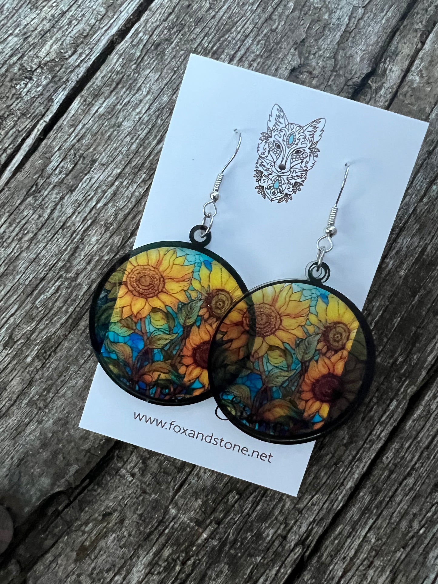 Esmerelda Faux Stained Glass Earrings