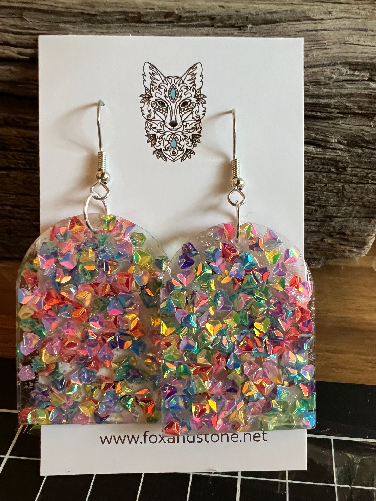 Colour Burst Arch Earrings