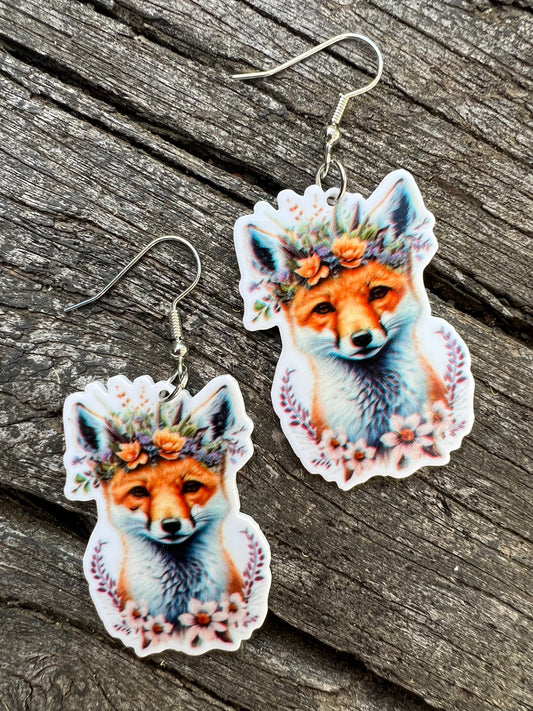 Gorgeous Boho Fox Earrings