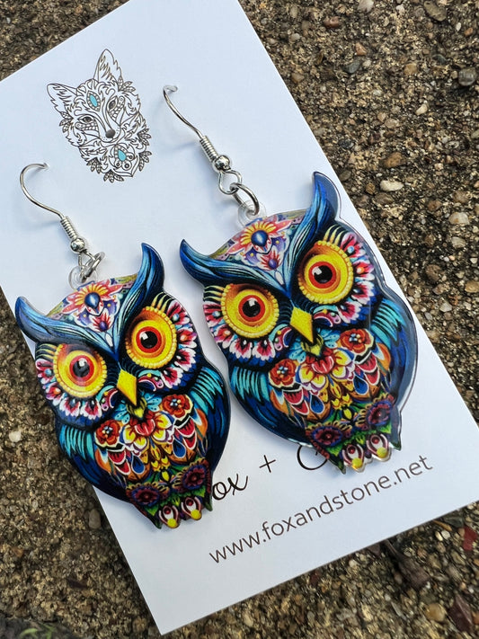Henrietta Owl Earrings
