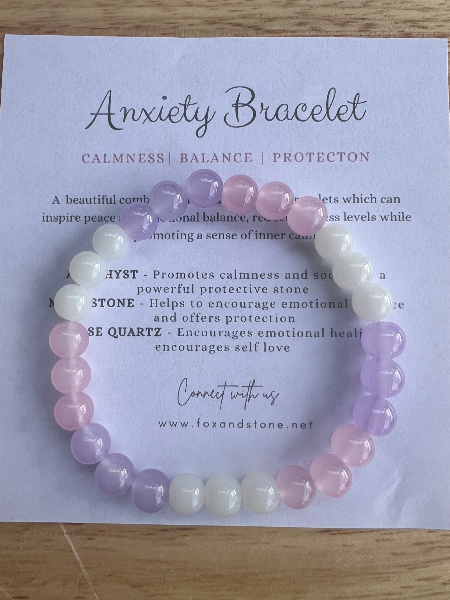 Calming Natural Stone Anxiety Bracelet