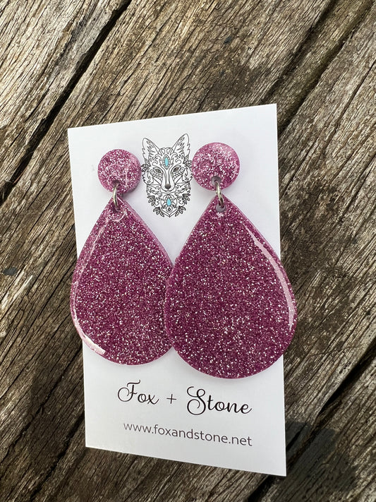 Beetlejuice Glitter Delights Resin Earrings