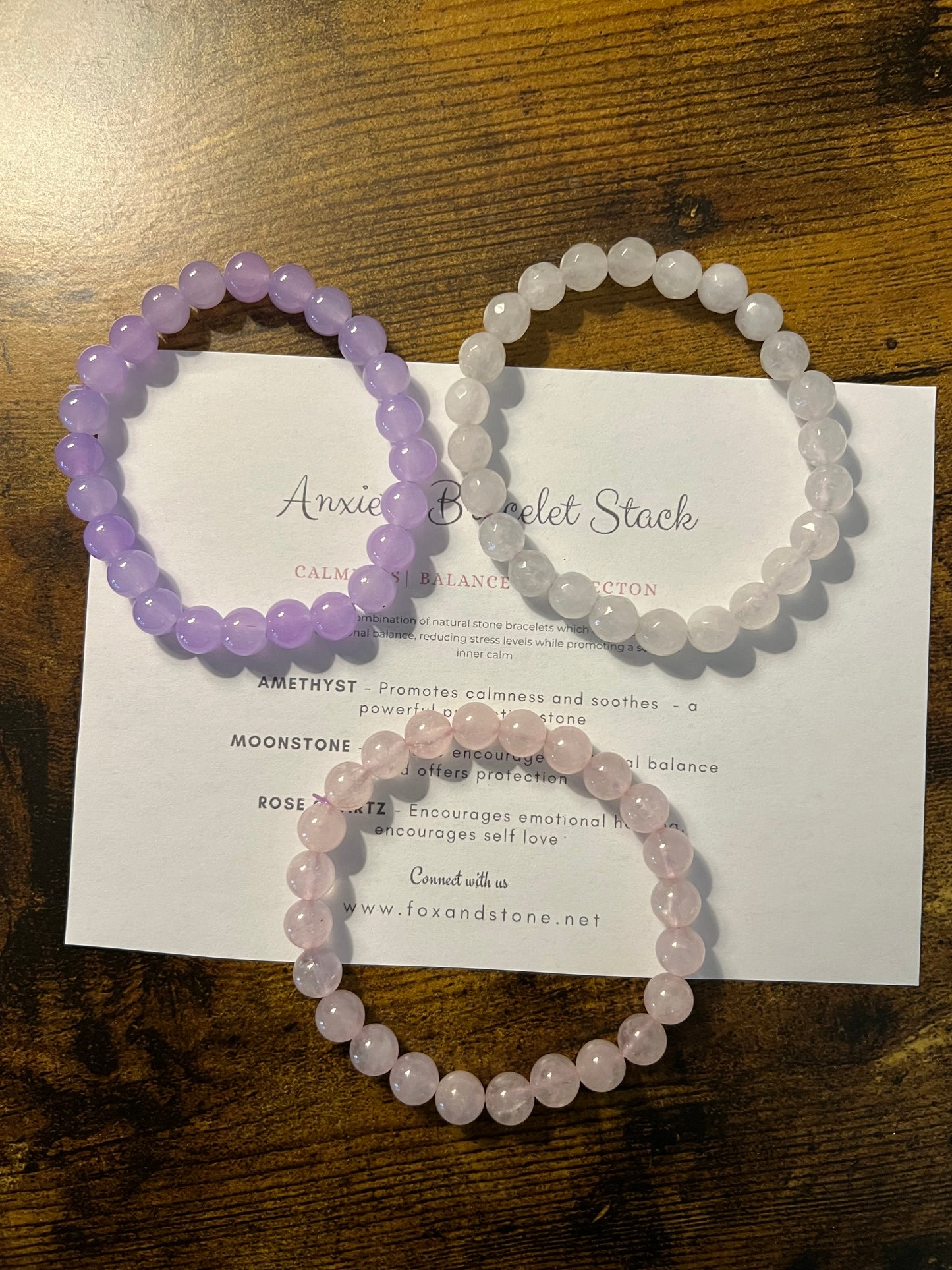 Calming Anxiety Stack Bracelet Set