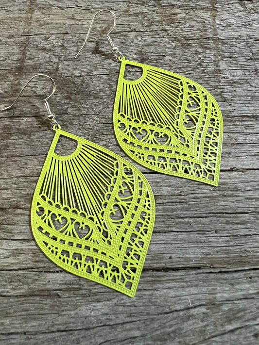 Samantha Citrus Filigree Earrings