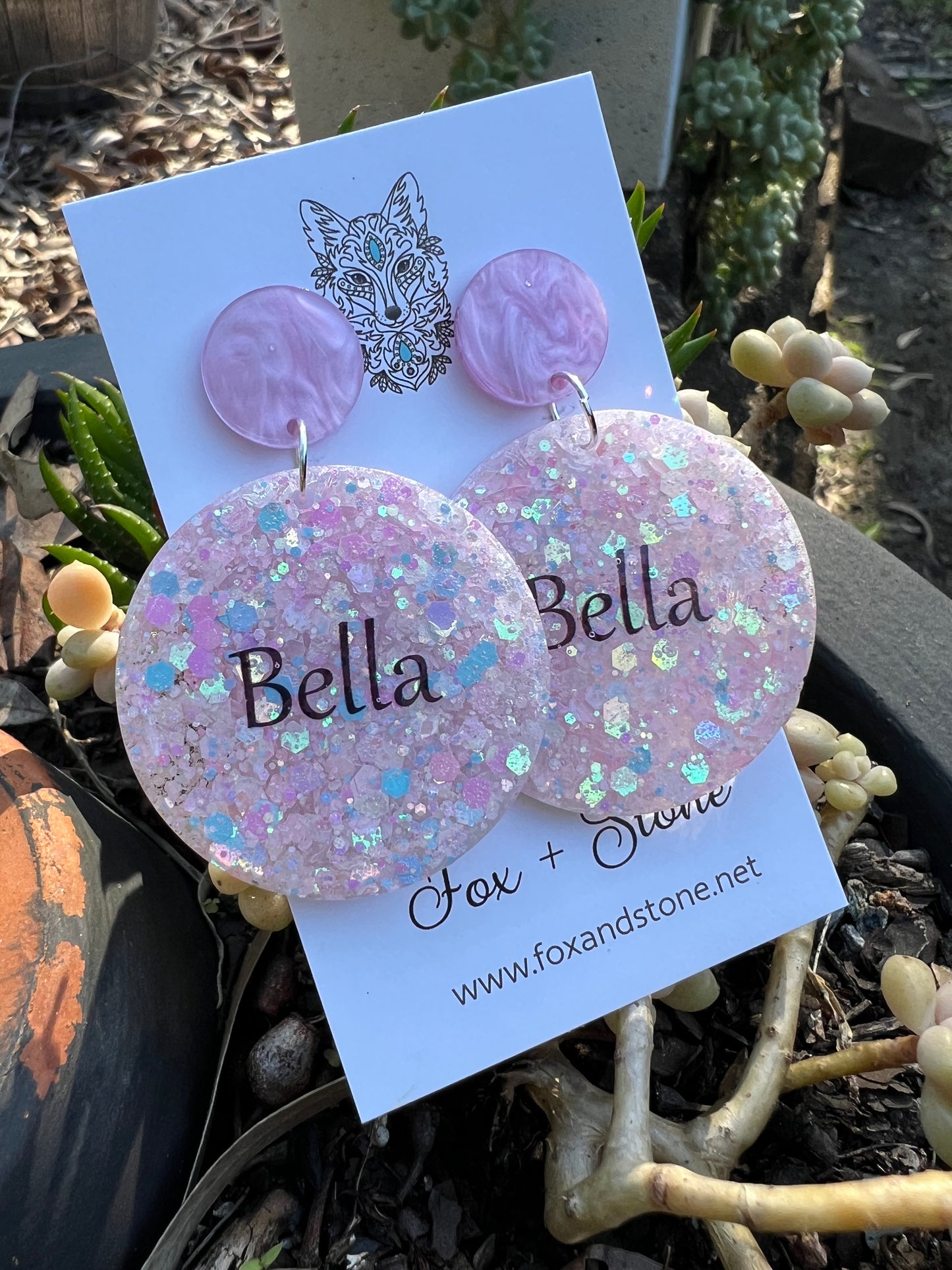 Beautiful Custom Name Earrings