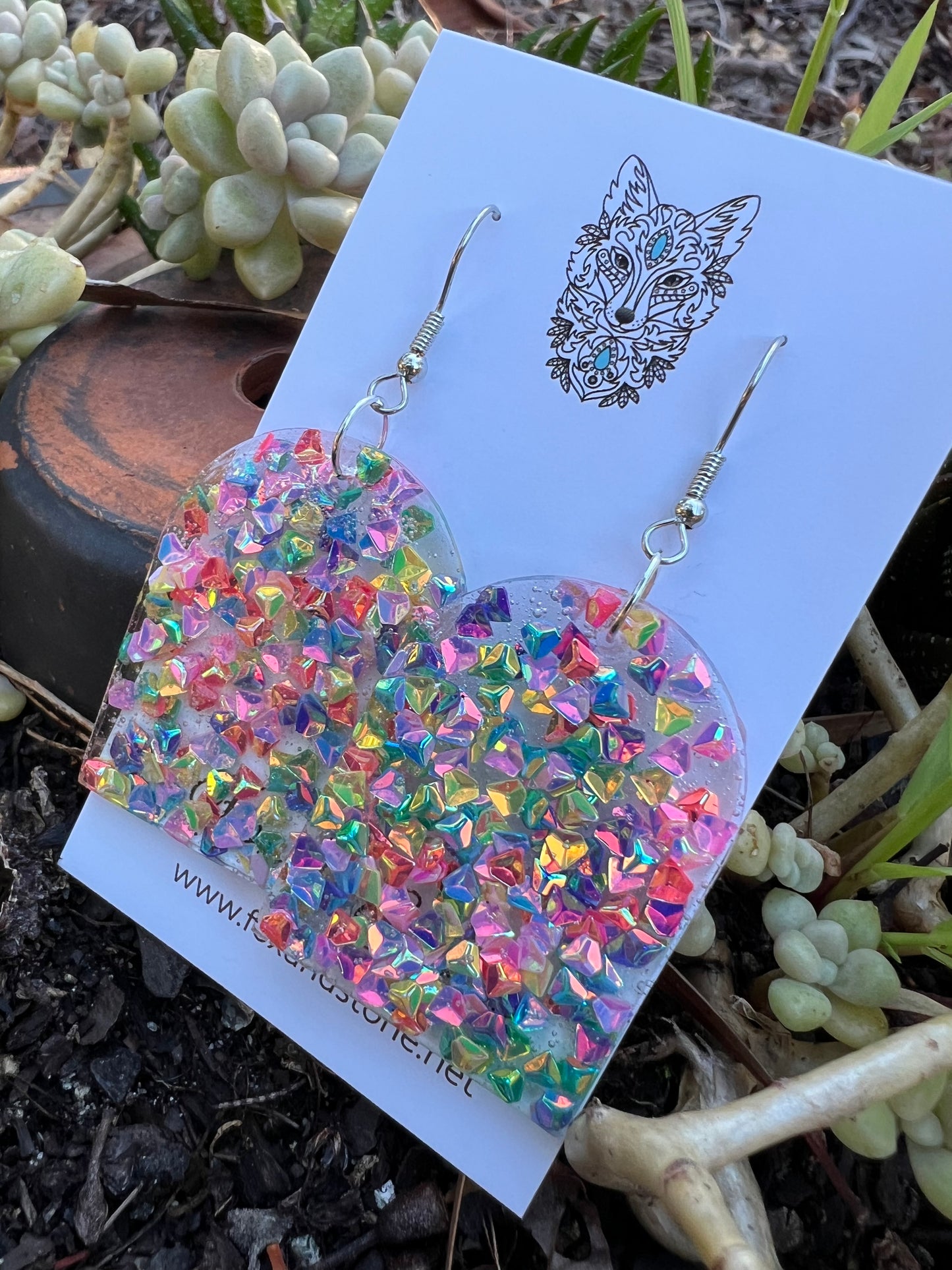 Colour Burst Arch Earrings