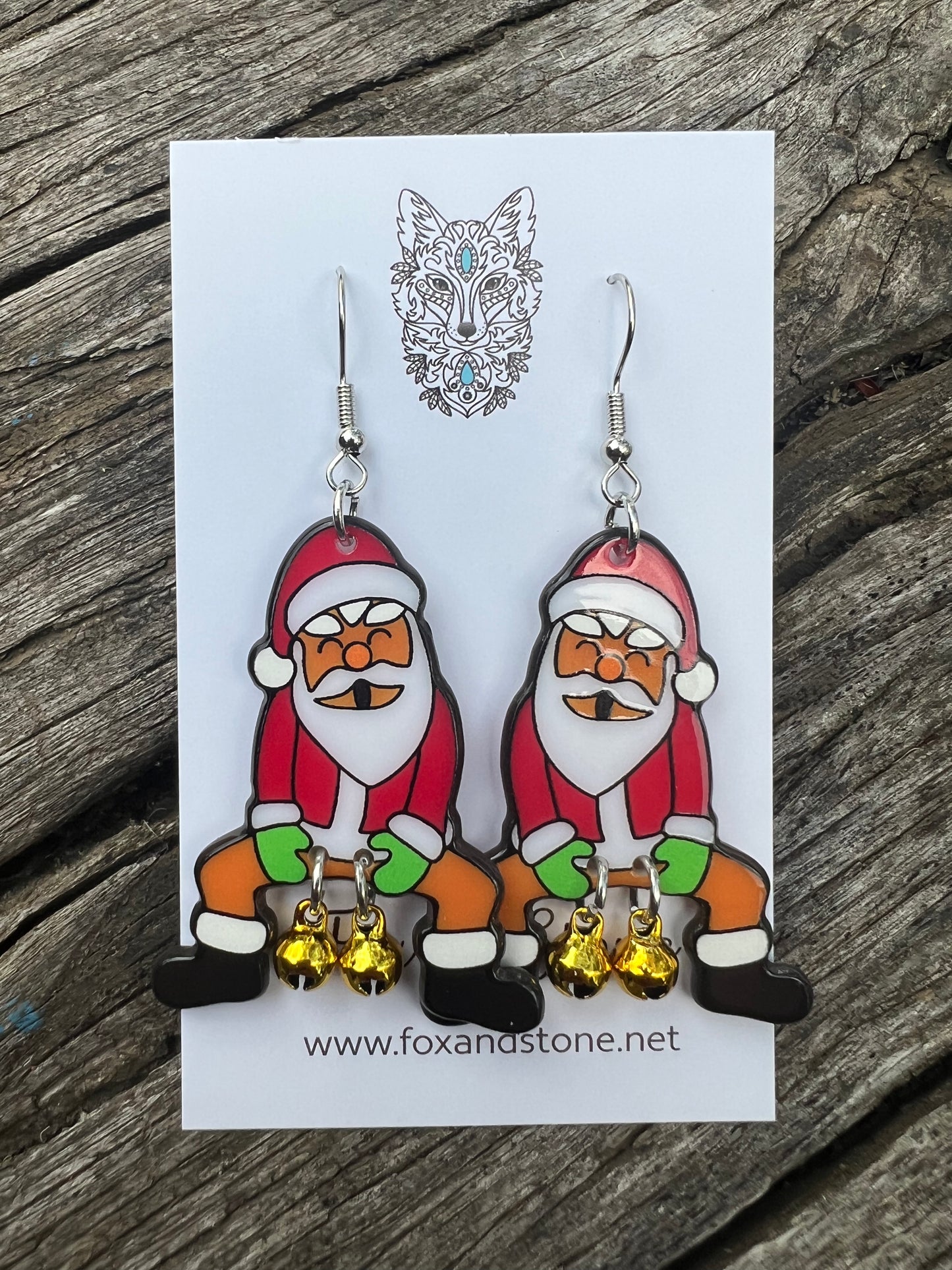 Santa Jangles Christmas Earrings