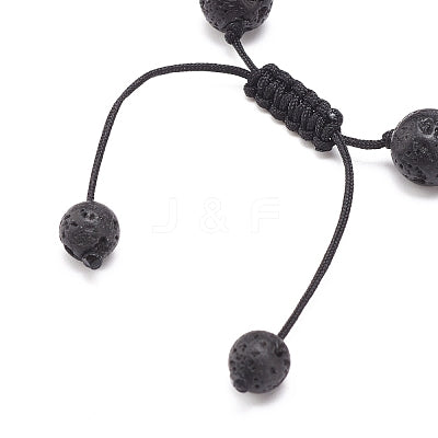 Blue Jasper Lava Hematite Gemstone Bracelet