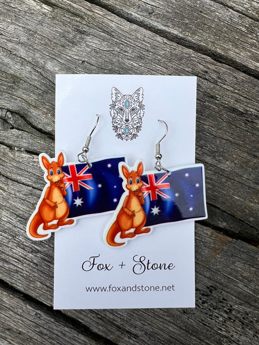 Australia Day Joey Earrings