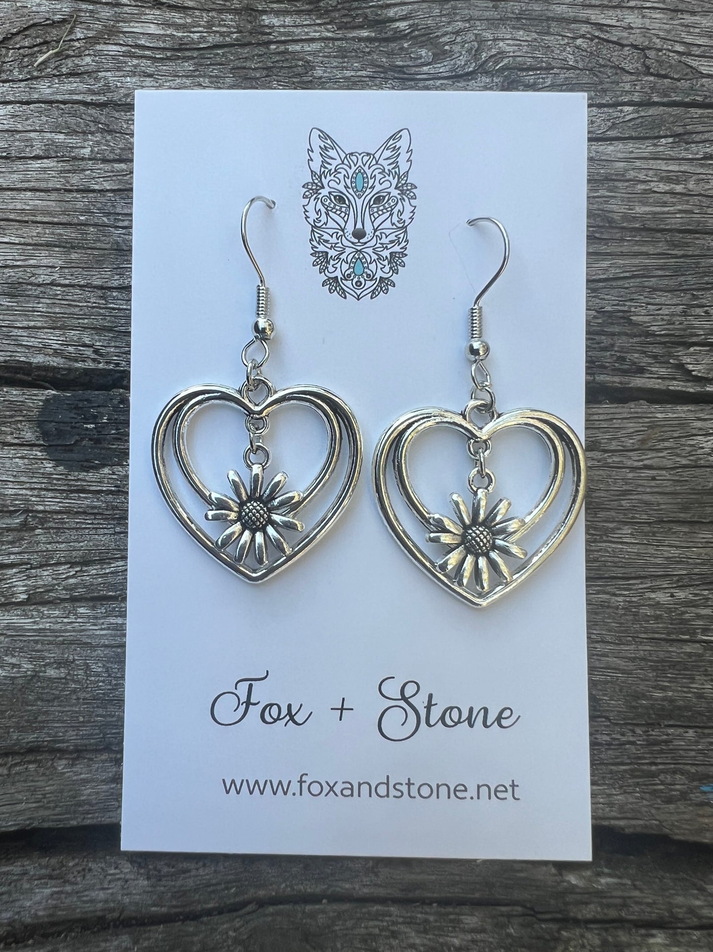 Daisy Lane Silver Hearts Dangles