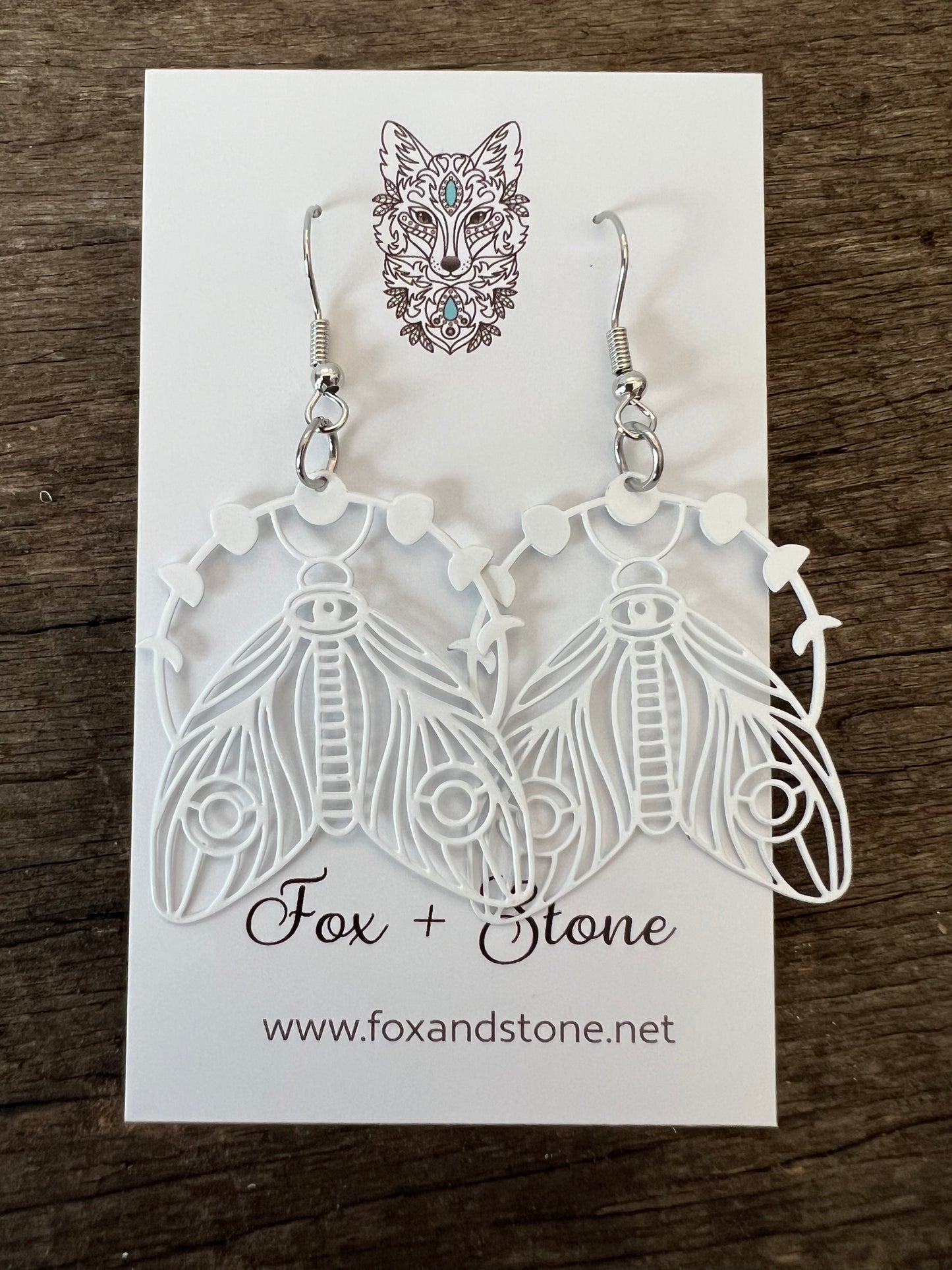 White Aurora Filigree Earrings