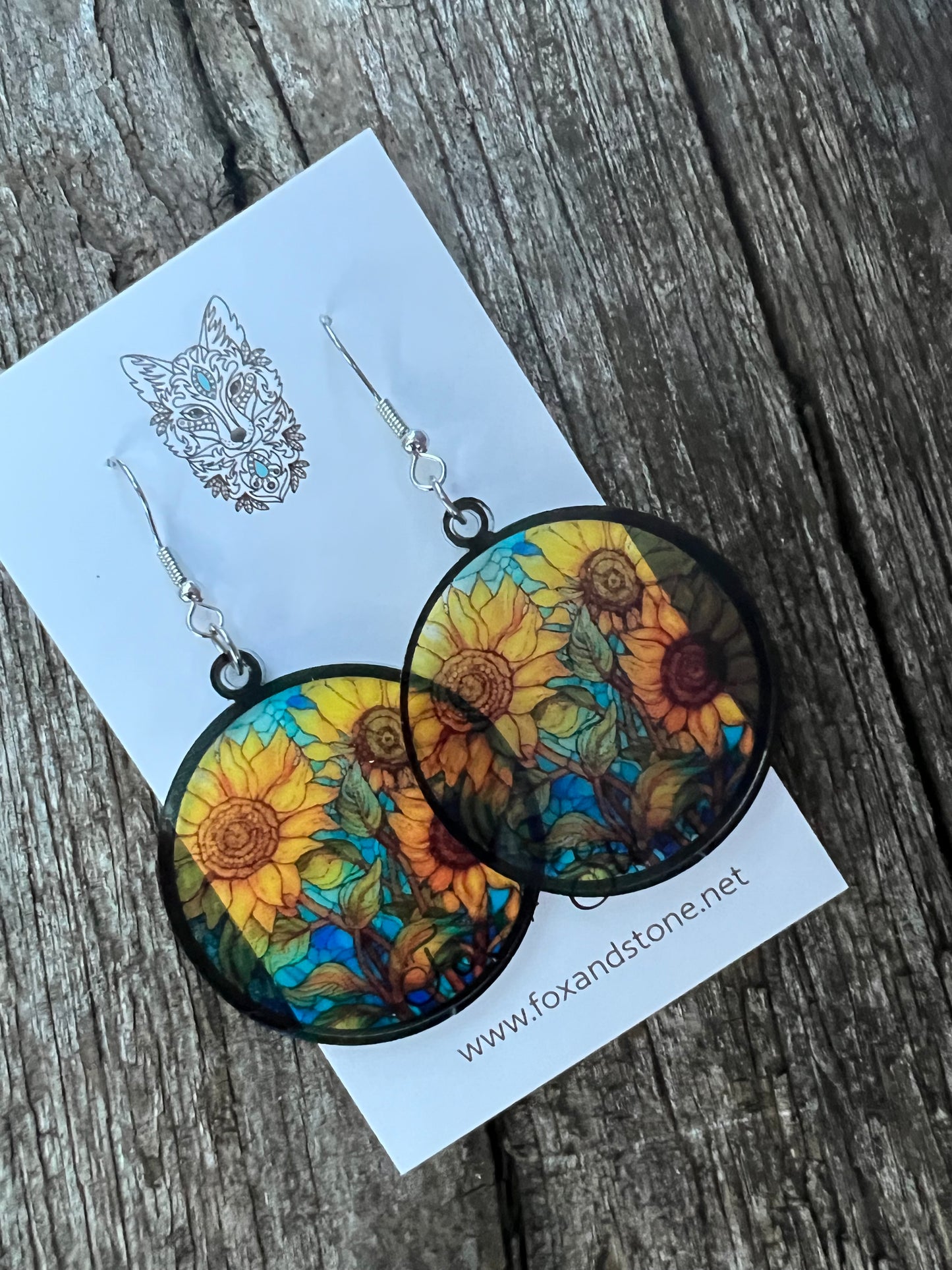 Esmerelda Faux Stained Glass Earrings
