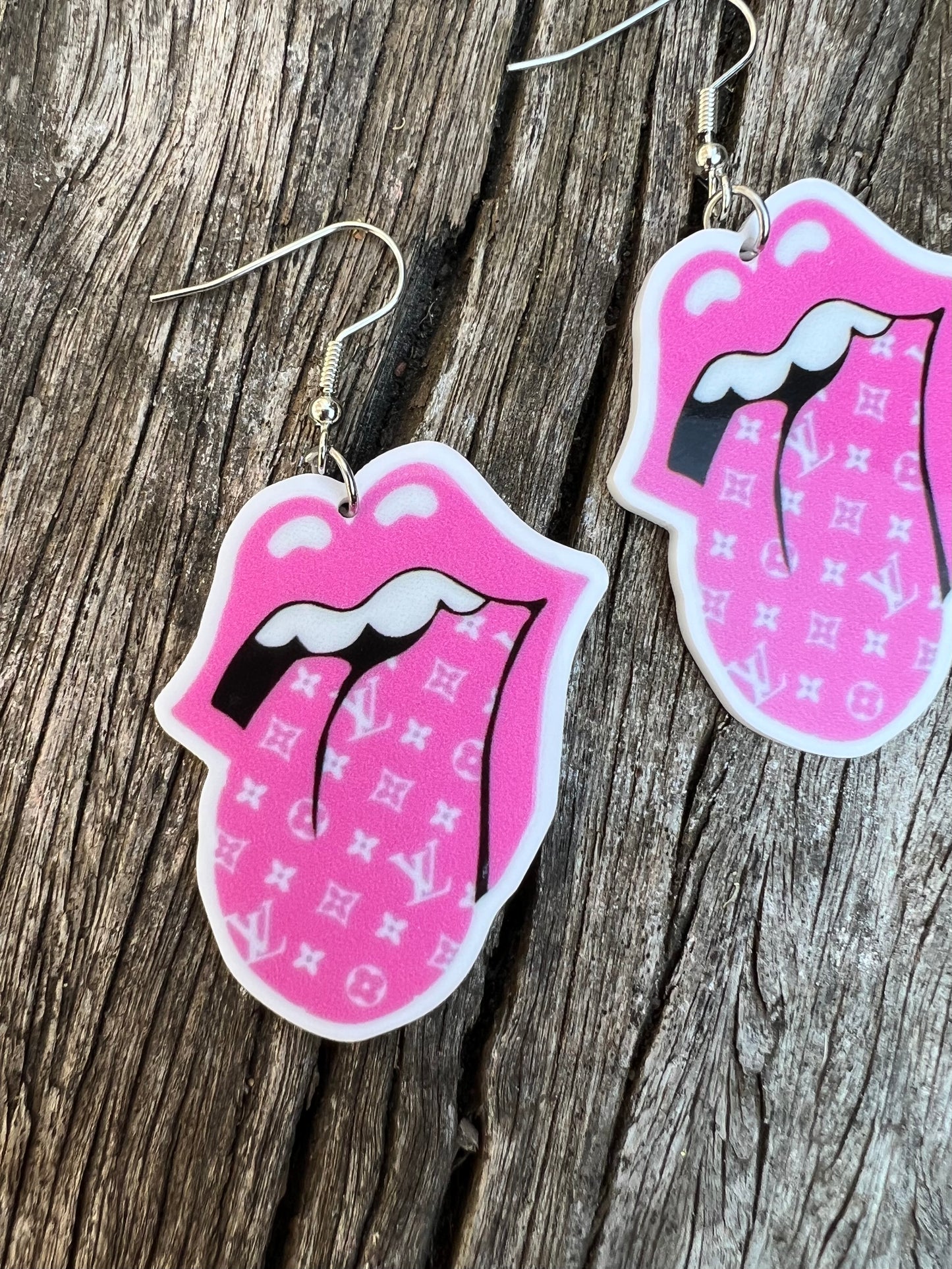 Rock On LV Pink Earrings
