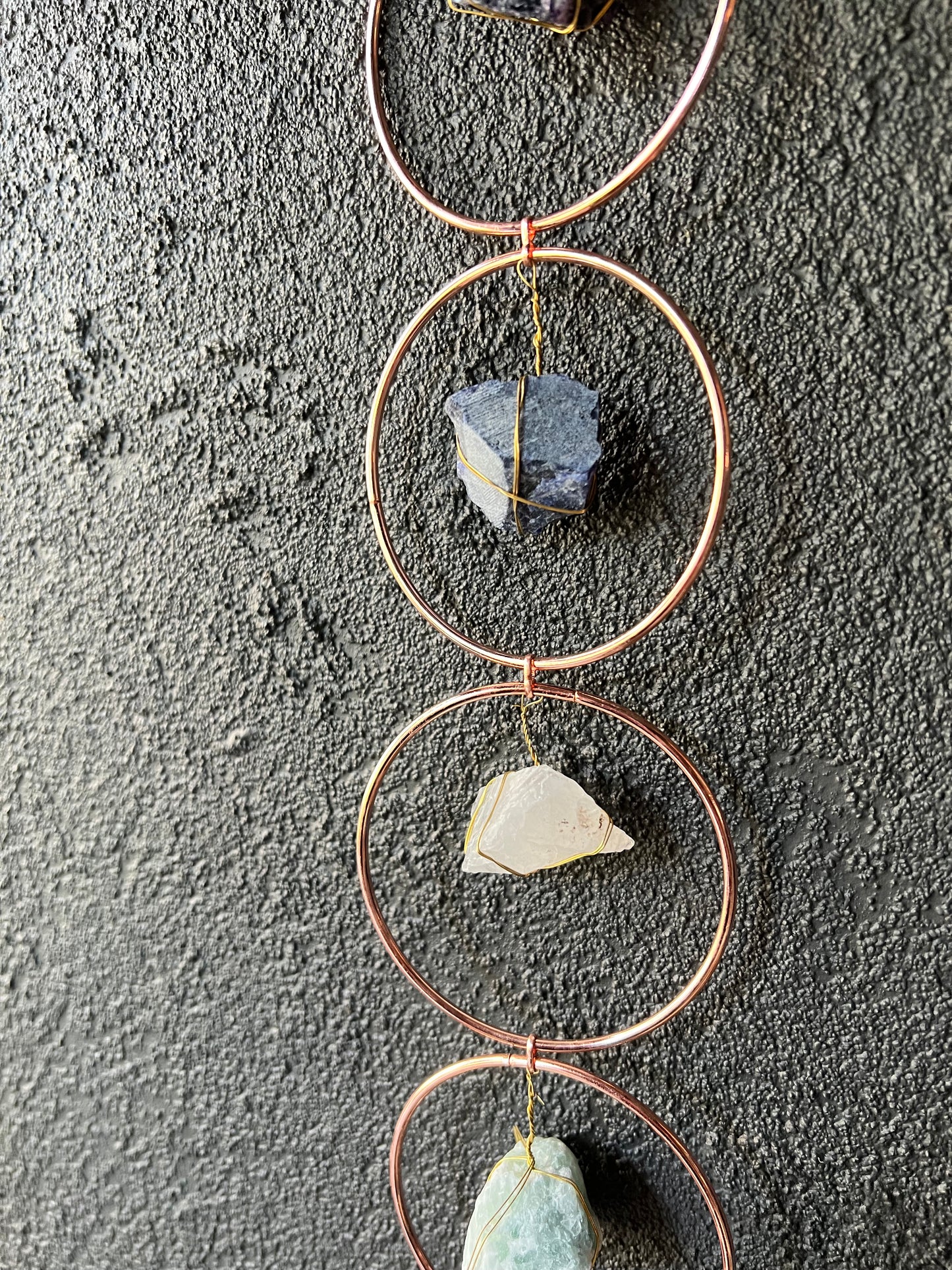 Chakra Gemstone Copper Rings