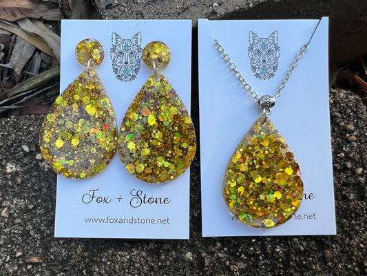 Golden Shimmer Glitter Gift Set