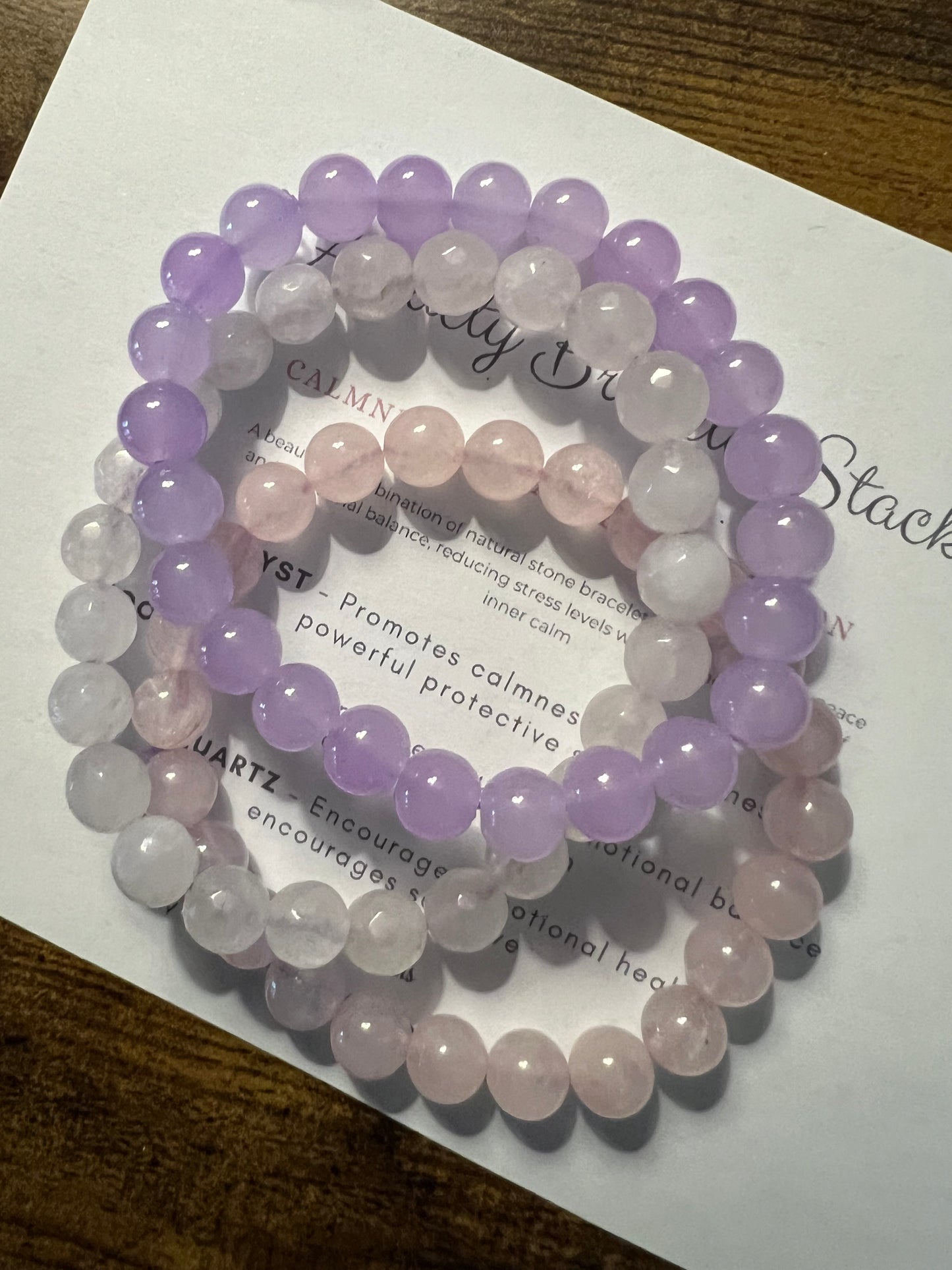 Calming Anxiety Stack Bracelet Set