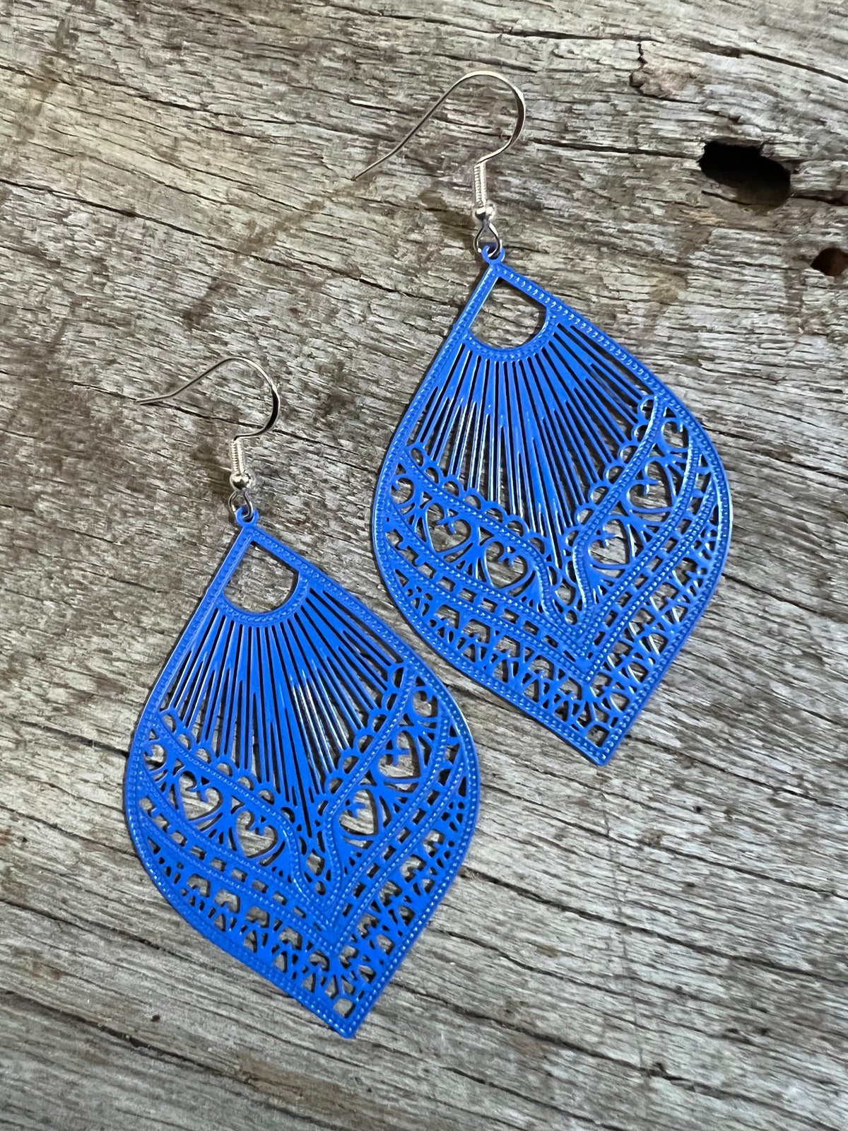 Samantha Blue Moon Filigree Earrings