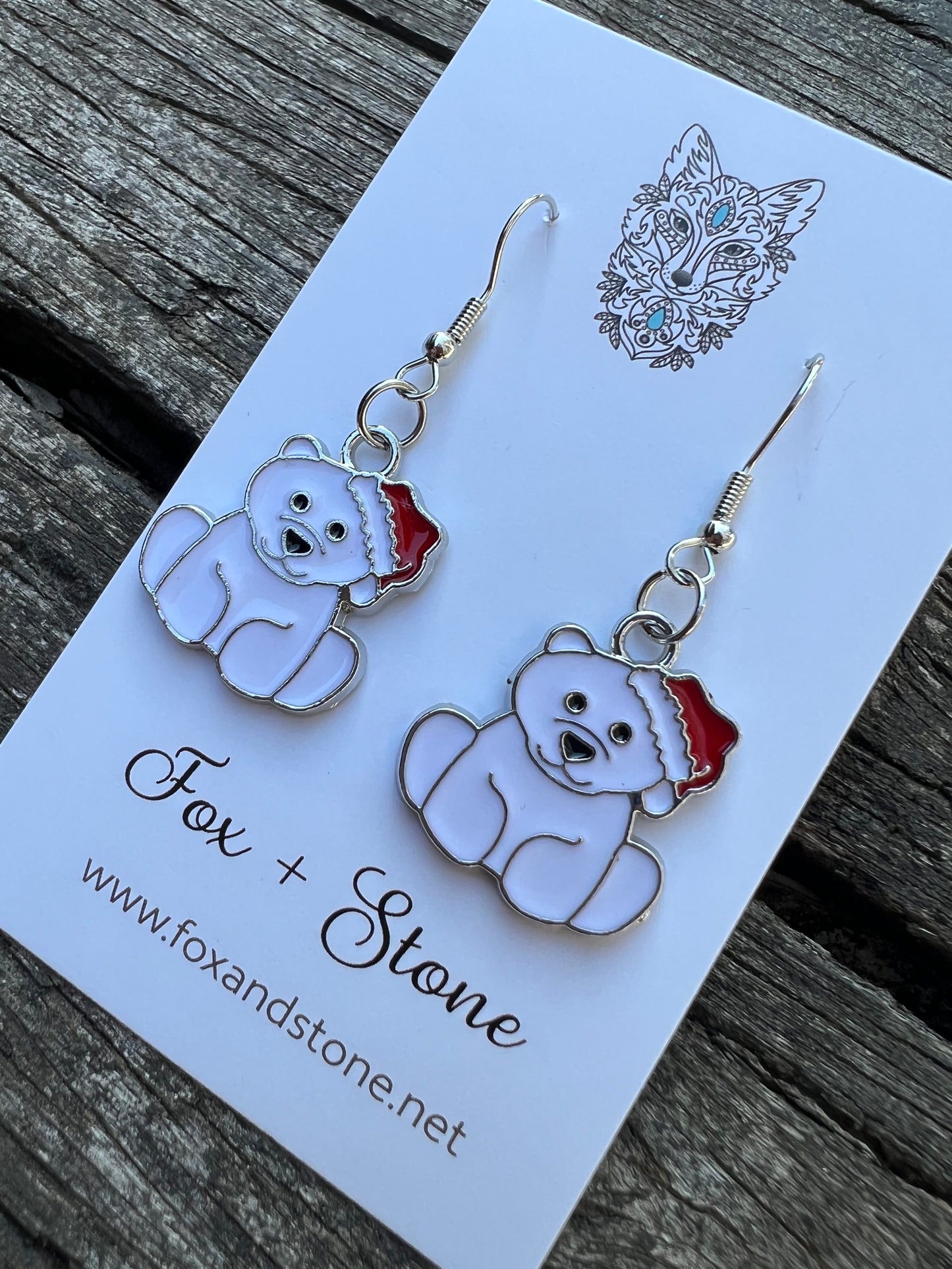 Beautiful Christmas Bear Earrings