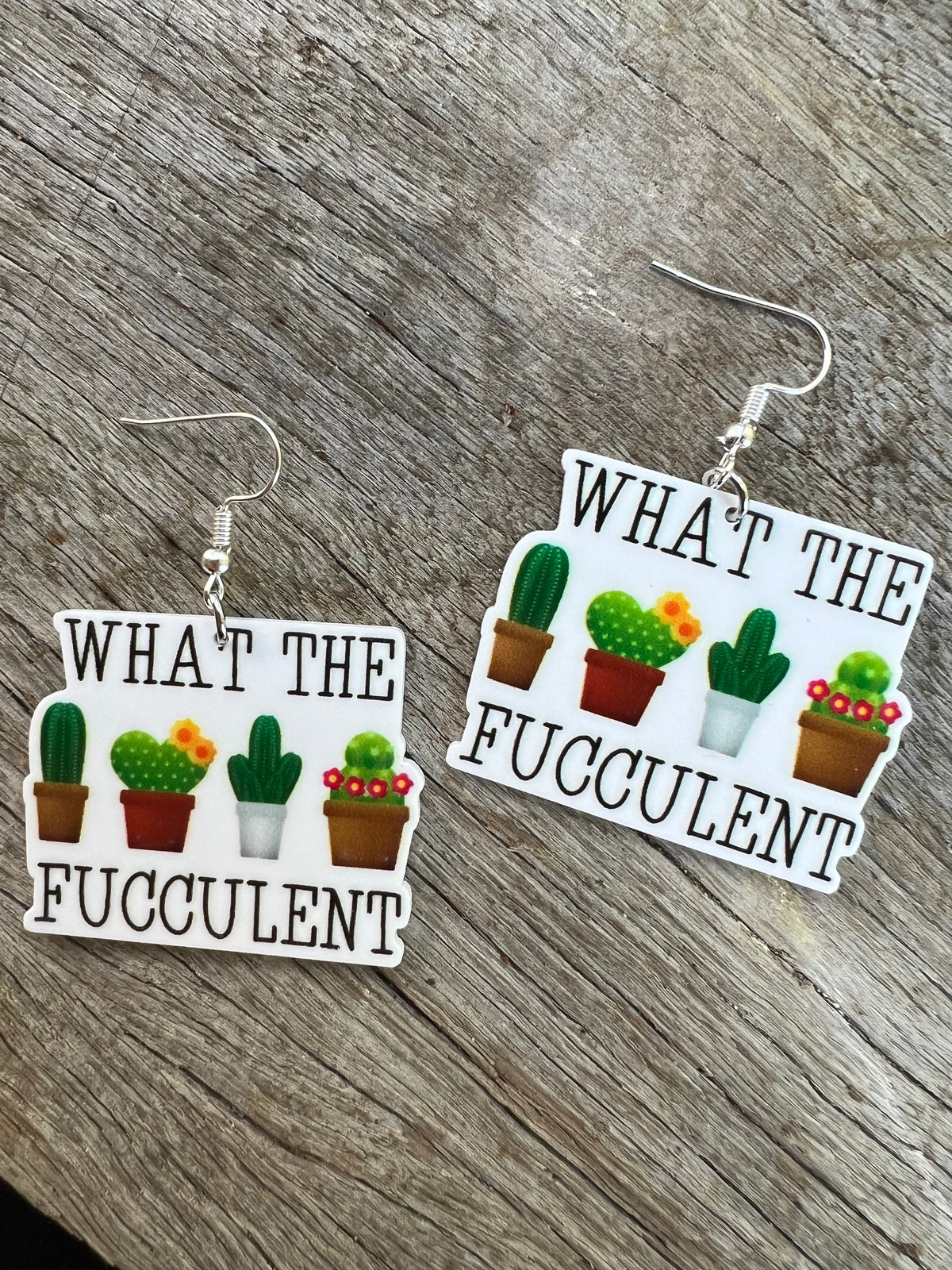What The Succulent Earrings