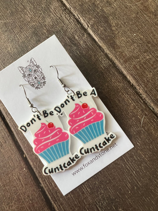 Dont Be Naughty Word Earrings 😊