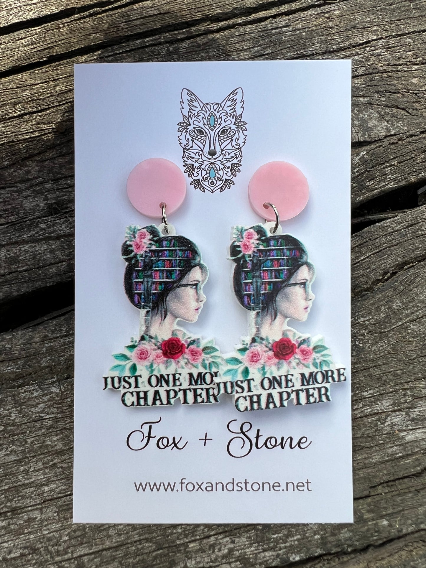 Just One More Chapter Lady Earrings