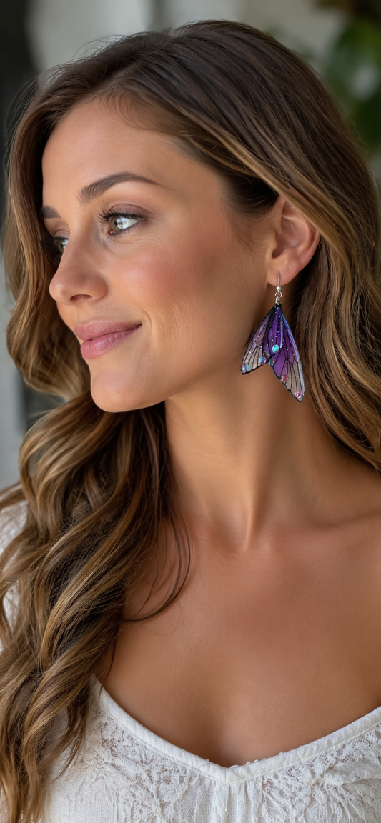 Azurra Fairy Wing/Butterfly Wing Earrings