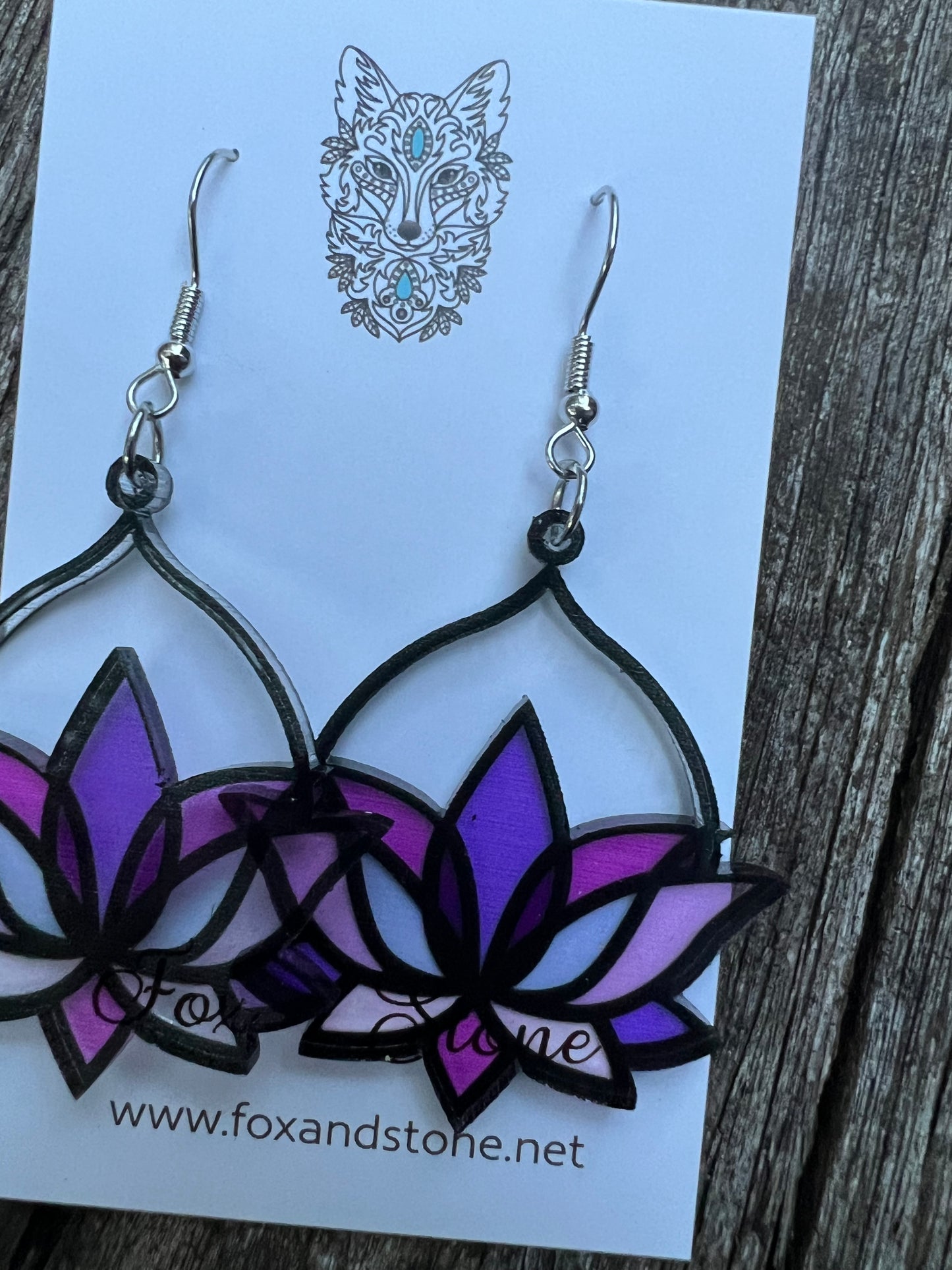 Francessca Faux Stained Glass Earrings