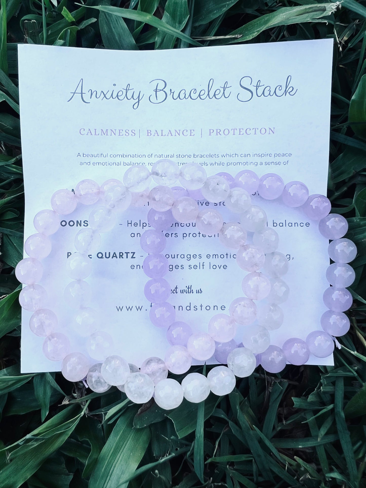 Calming Anxiety Stack Bracelet Set